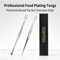 Ensemble d'outils de plats de présentation en gros, pinces de chef multi-usages de 12 pouces en acier inoxydable, pinces alimentaires de cuisine, compatibles lave-vaisselle