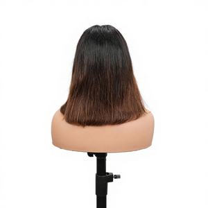 Peluca de Cabello Brasileño Virgen de Grado 12A al por Mayor, Peluca Corta Bob con Frente de Encaje para Mujeres Negras, Doble Trama, 100% Cabello Humano - Product Image 3