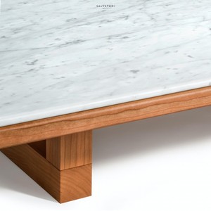 Salvatori Span tavolino interno durevole in metallo e legno mobili da soggiorno con stile di Design europeo per uso ufficio a casa - Product Image 3