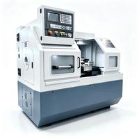 Torno CNC de Cama Plana CK0640 GSK de 2 Ejes, Máquina de Torneado Automática de Alta Precisión para Piezas de Eje y Disco
