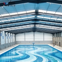 Estructura de Acero Prefabricada para Piscina, Natación, Gimnasio, Edificio Personalizado de Acero
