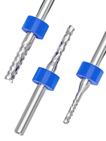Fraises CNC en carbure revêtues de titane personnalisables de 0,8 à 3,175 mm, fraises à bout de maïs pour machine de fraisage de circuits imprimés, outil de fraisage, ODM et OEM pris en charge