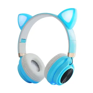 Somostel TWS T40热卖耳耳免提中国工厂耳塞隐形船耳机3.5毫米发光二极管猫无线耳机