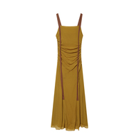 Robe MIDI Chic et Tendance pour Femme PB&ZA Été 2026 – Élégante, Sans Manches, en Mousseline Plissée
