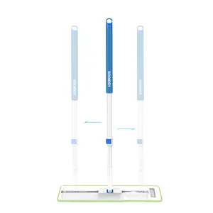 접이식 강철 손잡이가 있는 새로운 스타일의 플랫 걸레 극세사 걸레 보푸라기 없는 바닥 걸레