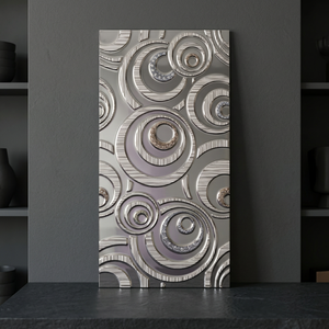 Carrelage mural en céramique dorée de luxe, motif dessin animé, en verre 3D gaufré, décoration intérieure, 30x60cm, excellent rapport qualité-prix - Product Image 4