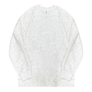 Felpa Unisex Hua Mian con Motivo a Cuore in Batik, Logo in Rilievo, Vestibilità Ampia e Spalle Cadenti, Moda Autunnale - Product Image 3