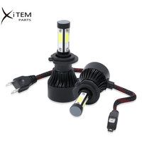 Ampoules de phares LED X7, vente chaude, éclairage LED automobile 4 faces pour voiture 9005 9006 H4 H7 H11 8000lm