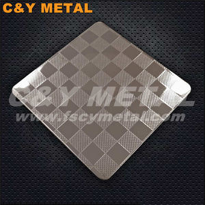 Panel Decorativo de Acero Inoxidable 304 316 con Diseño de Ondas, Acabado Pulido Espejo - Product Image 1