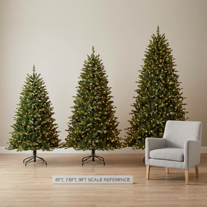 <span class=keywords><strong>Sapin</strong></span> de Noël artificiel de luxe de 2,3 m pré-éclairé, 100 % PE, toucher réel, avec lumières <span class=keywords><strong>LED</strong></span>, décoration de Noël haut de gamme pour la maison - Product Image 4