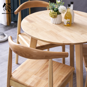 Meubles de salle à manger en bois massif, table ronde, nouvelle mode, prix compétitifs, sur mesure, en stock, prêts à être expédiés, vente en gros Chine. - Product Image 4