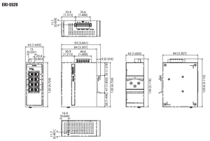 Advantech EKI 5524MMI 4 porta 2 x100fx porta veloce Ethernet provew interruttore industriale - Product Image 4