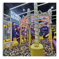 Aire de jeux en plastique souple pour parcs d'attractions