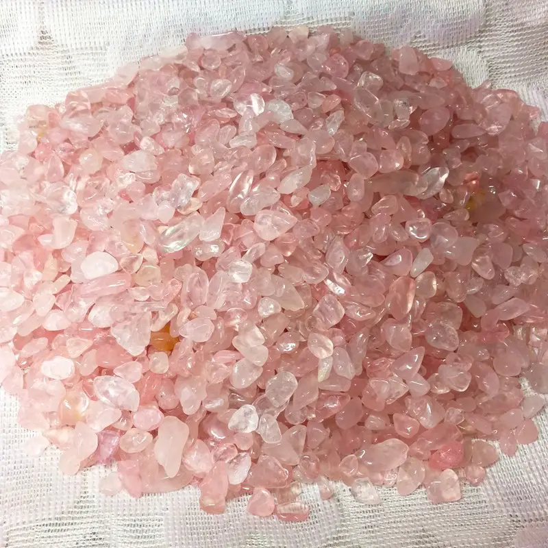 Cristal Natural Irregular de cuarzo rosa, cristal Mineral crudo curativo