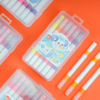 Art pour enfants Triangle barre Double tête stylo à eau marqueur facile lavable sécurité encre couleur marqueur peinture pour enfants stylo à colorier
