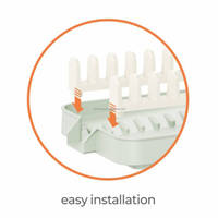 WIREKING Égouttoir à vaisselle compact en plastique pour 14 assiettes, organisateur de cuisine séparable avec bac de récupération des eaux