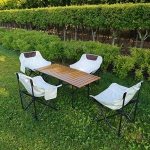 Hiện Đại Xách Tay Gấp Bảng Và Ghế Đặt Trọng Lượng Nhẹ Và Có Thể Gập Lại Cho Ngoài Trời Ăn Uống Cho Bãi Biển Cắm Trại Sân Công Viên Sử Dụng - Product Image 5