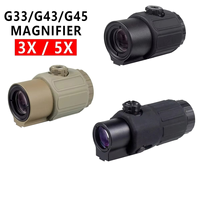 Lunette de visée holographique 2026 Outdoor Scope 553 avec point rouge, grossisseur G45 5X, montures 20 mm et levier QD, en aluminium