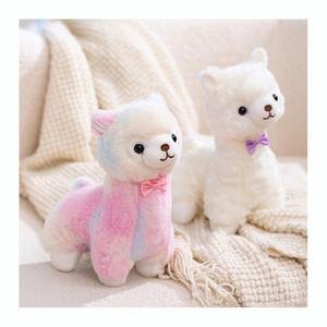 25 厘米扎染彩色毛绒玩具柔软羊驼毛绒玩具廉价促销礼品 - Product Image 1