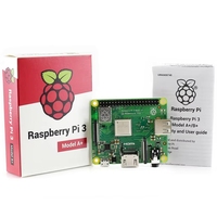 Carte de développement Bssy Pi 3 Modèle A+ 1,4 GHz 64 bits Quad-Core pour CPU Cortex-A53, format plus compact, les plus récentes améliorations