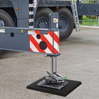 Machines d'ingénierie lourde UHMWPE Plaque Grue Pied Jack Pads Polyéthylène Outrigger Pads
