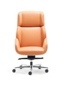 Silla de Oficina Ejecutiva Ergonómica Reclinable Ajustable de Diseño Moderno Suoni, Respaldo Alto de Cuero con Base de Aluminio - Product Image 2