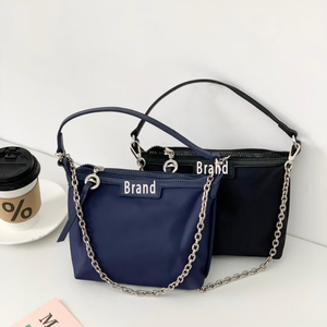 Bolso de Hombro Tipo Cubo de Diseño Novedoso y Popular para Mujer, con Cremallera Metálica, Versátil, de Moda Long-xiang, Sencillo y de Mano - Product Image 4