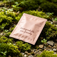 Sachet d'emballage personnalisé à scellage latéral, petit échantillon pour poudre de soin, gommage, sel de bain, échantillon cosmétique