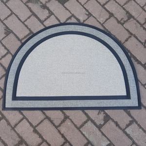 Tapis de porte en polyester gris, blanc de course automobile, vierge, pour sublimation - Product Image 6