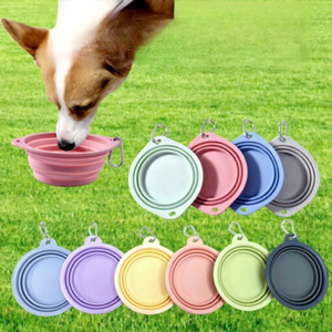 OEM ODM Factory Wholesale Pet Silicone Folding <b>Bowl</b> Outdoor Portable <b>Dog</b> <b>Bowl</b> Travel Feeder for <b>Dogs</b> - Product Image 1