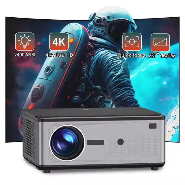 YDH-Z2 2025 New Hot Sale LCD 4K Projector 2400 Lumens 1080P Android 12 Manual Focus Automatic Keystone Correction Projector 4K