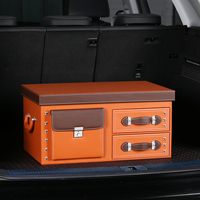 Organisateur de coffre de voiture grande capacité, boîte de rangement multi-compartiments pour coffre de voiture, robuste, universel, pour SUV et berline