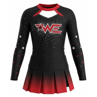 Nuevos Conjuntos de Uniformes de Animadoras Juveniles al por Mayor, Personaliza Tu Propio Diseño, Diseño Brillante de Moda, Uniformes de Animadoras de Mujer en Spandex/Poliéster