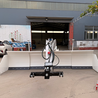Niveleur hydraulique à col de cygne avancé pour satellite, commande laser double, capacité 2600 kg, de 3 m à 5 m, personnalisé en usine