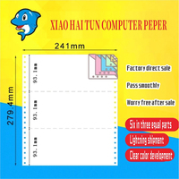 Papier autocopiant NCR à bas prix d'usine, 241 mm x 279 mm, 100 % pâte de bois vierge, 50-80 g/m², papier autocopiant vierge personnalisé