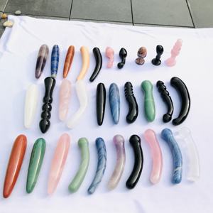 Groothandel Natuurlijke Hoge Kwaliteit Roze Kwarts Gebogen Kristal Massage Wand Kwarts <span class=keywords><strong>Dildo</strong></span> voor Sexy Vrouw - Product Image 5