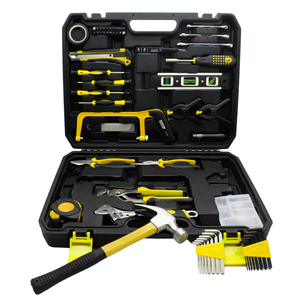 218 pièces kit d'outils à main de réparation domestique avec marteau pince scie à main jeu de tournevis et boîte à outils mallette de rangement scie à main niveau - Product Image 4