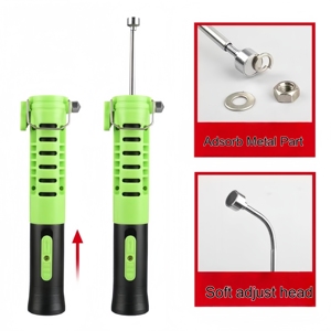 Lampe de travail multifonctionnelle COB avec aimant Marteau de sécurité étanche pour réparation automobile Lampe de poche d'urgence à LED Cutter télescopique - Product Image 5