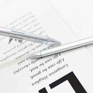 Herramienta de Medición Multifunción Personalizada, Regla de Calibrador Vernier de Plástico, Bolígrafo con Logotipo Promocional, Tinta Azul y Negra - Product Image 3