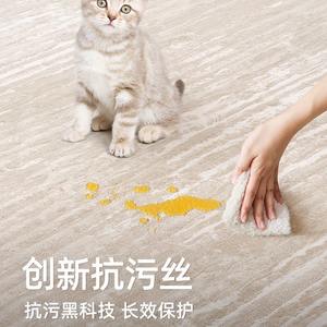 พรมปูพื้นทรงกลมสไตล์โมเดิร์นมินิมอลขายดีข้ามประเทศ กันน้ำ กันคราบ สีพื้น สำหรับตกแต่งบ้าน - Product Image 1