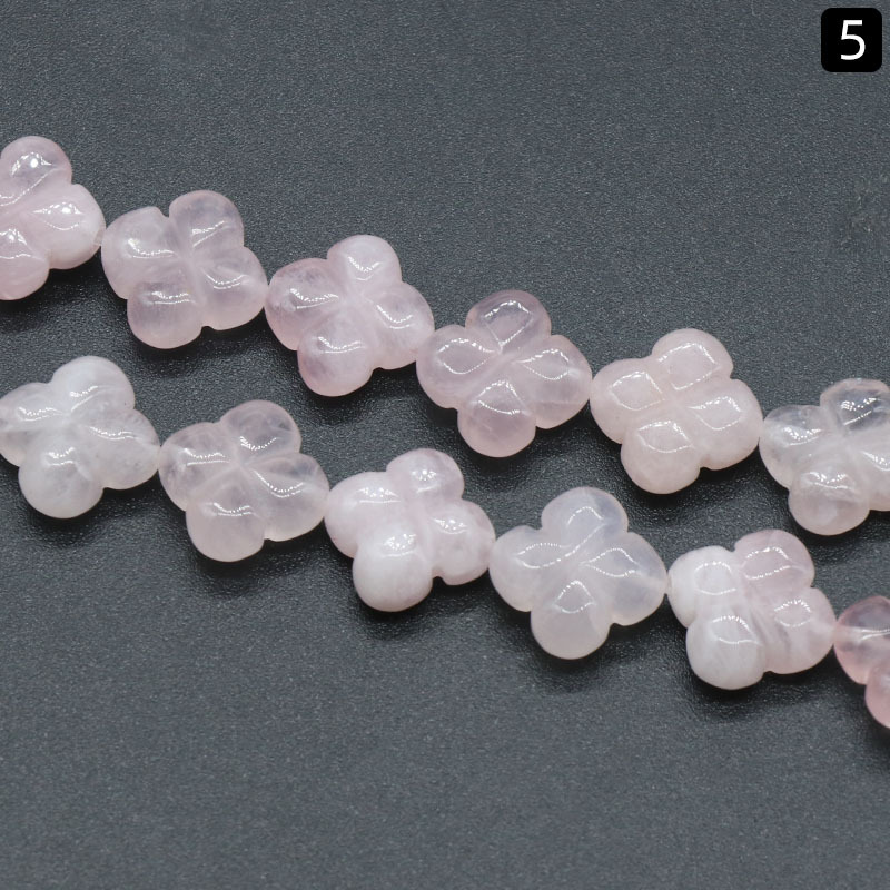 โรสควอตซ์ 14มม.(15ชิ้น)