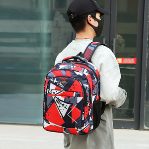 Men's <b>Backpack</b> Large Capacity Waterproof Business Travel Red Black Blue Green Pattern 36-<b>55L</b> Detachable Straps Interior Zipper - Product Image 1