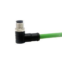 Connecteur de câble Ethernet RJ45 M12 mâle droit vers coudé à 90° étanche - Digital Mini - 8 broches mâle vers RS-422 M 4A