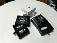 Boîtes à bouteilles en carton rigide avec estampage argenté personnalisé, magnétiques et à tiroir coulissant, avec insert en mousse EVA pour bouteilles en verre de 3 ml à 10 ml