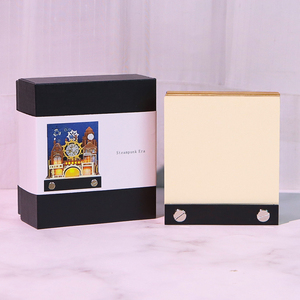 3D Memo Pad tùy chỉnh cyberpunk Đồng hồ notepad Giấy Thủ Công Punk xây dựng với ánh sáng Lưu ý Miếng đánh dấu văn phòng phẩm món quà giáng sinh - Product Image 6