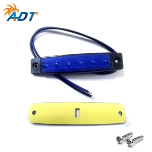 Feux de position latéraux de voiture ADT 12V 24V 5 couleurs (blanc, ambre, rouge, bleu, vert) avec 6 LED - Product Image 3