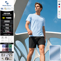T-shirt décontracté pour homme, coupe classique, logo personnalisé, 100 % polyester de haute qualité, respirant et compressé, séchage rapide