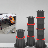 Accessoires pour carreaux : Socle réglable en plastique PP pour dalles de pavage extérieur, idéal pour les applications décoratives en parc