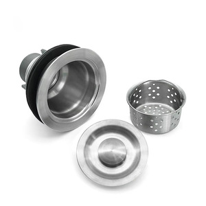 Kitchen Sink <b>Drain</b> Assembly 304 Stainless Steel <b>Basket</b> Brushed Surface Lifting Type Undermount Easy To Clean - Product Image 3