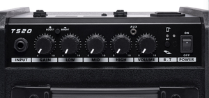 Amplificador Portátil para Bajo Eléctrico TS-20 de 20W con Batería Integrada, Pequeño, para Práctica en Interiores/Exteriores, Color Negro - Product Image 5